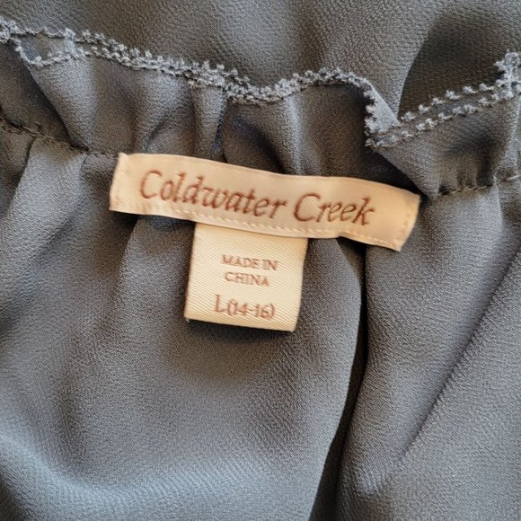 Large Coldwater Creek Blue Studded Sleeveless Tank Top 950 - Picture 7 of 7